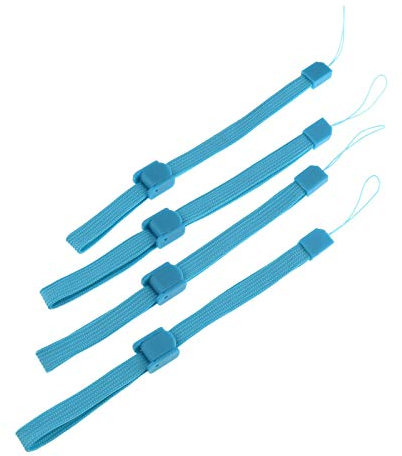 YINETTECH 4x Handschlaufe Trageband Handgelenk Armband für Fernbedienung Game-Controller, 16 cm, Blau