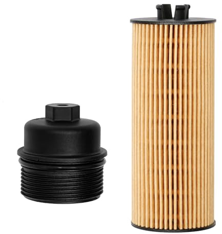 Oil Filter and Oil Filter Cap │Replacement For 2011-2013 Chrysler 200, 300, Town & Country, Dodge Avenger, Challenger, Charger, Durango, Journey & More│Replaces# 917-050, 68079747AC