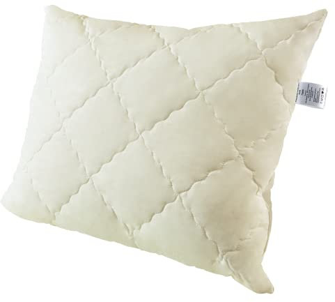 All4All Kopfkissen Kissen 70x80 Classic Schlafkissen Steppkissen Ecru Baumwolle Polyester