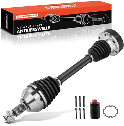 Frankberg Antriebswelle Achswelle Schaltgetriebe ohne ABS-Ring Vorderachse Links Kompatibel mit A1 8X1 8XK Polo 6C1 6R1 Fabia III NJ3 Rapid NH3 Ibiza IV 6J5 6P1 Replace# 6R0407761K
