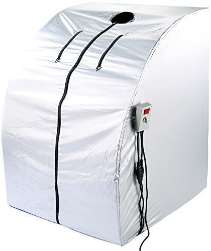 Newgen Medicals Zelt-Sauna: tragbare Infrarot-Sauna V2 mit 2 Heizern (Versandrückläufer) (Infrarot Balkon, Zuhause, Boot)