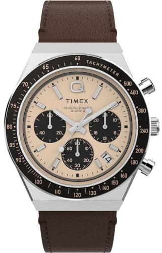Timex Herren Chronograph Quarz Armbanduhr Q Diver Chrono