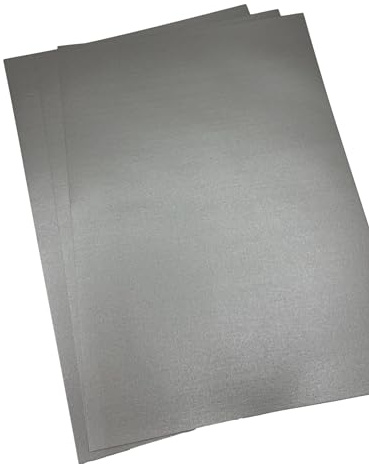 Syntego 20 Blatt Platin-Silber-Perlglanz-Papier, A4, dekorativ, 120 g/m², doppelseitig