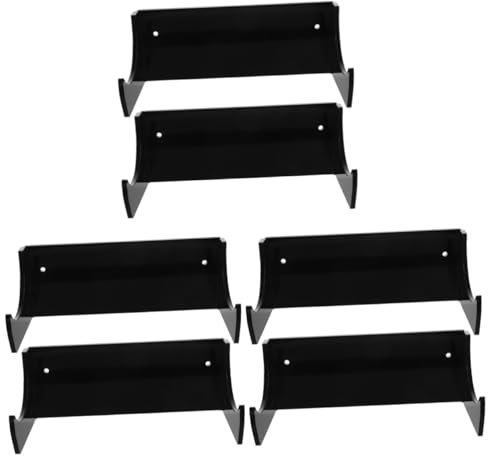 PRETYZOOM 6 Pz Supporto Per Mattarello Espositore Trasparente Appendiabiti Porta Mattarello Da Parete Scaffale Da Cucina Cremagliere Di Organizzatore Di Acrilico