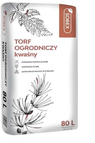 Saurer Gartentorf - natürlicher Torf zum Pflanzen von Pflanzen 80l