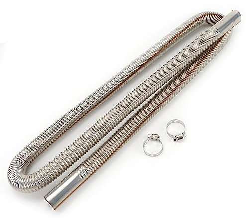 Tubo flessibile di sfiato del gas del tubo di scarico del tubo di scarico dell'acciaio inossidabile del riscaldatore di parcheggio diesel dell'aria da 150 cm compatibile for il riscaldatore dell'autom