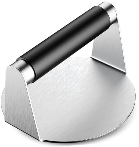 POPETPOP Presse à Viande Brise-Burger Outil pour écraser Les Hamburgers Outil de pressage de Hamburger Moule à Burger en Acier Inoxydable Presse à Burger en INOX Fabricant de Hamburgers