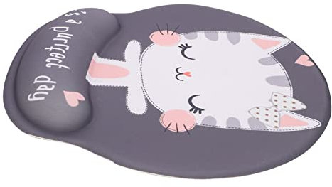 TOGEVAL Handgelenkauflage Mauspad Computer-pad Anti-rutsch-Mousepad Rutschfestes Mousepad Handballenauflage Mauspad Für Laptop Ergonomisches Polster Dekoratives Tastaturpad Grey