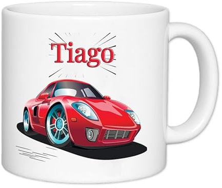 Tasse enfant résistante personnalisée – Ajoutez le prénom | Cadeau original pour enfant | Plusieurs motifs | Plastique solide | 180mL (Voiture)