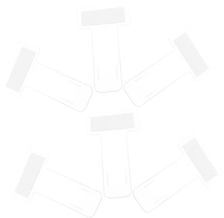 Mikikit 6pièces Porte-tickets de Stationnement pour Voiture Clips Transparents Porte-reçus Pare-brise