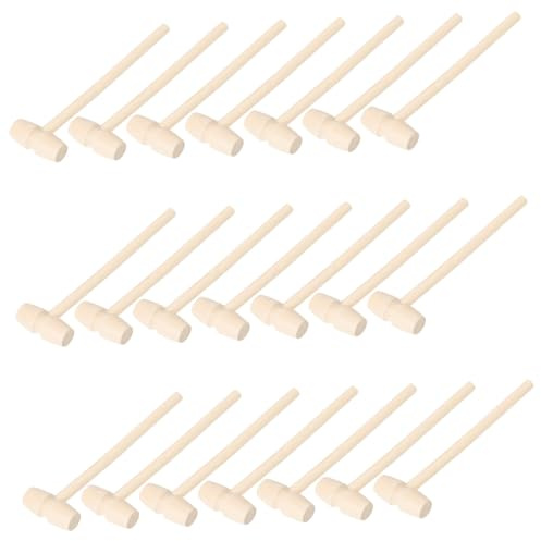 MAGICLULU 50stücke Holzhammer für Junge Mädchen Mini-holzhammer Kleiner Hammer Spielzeughammer Kinderwerkzeug Holzhammer-werkzeugspielzeug Mini-spielzeughammer Sicheres Spielzeug