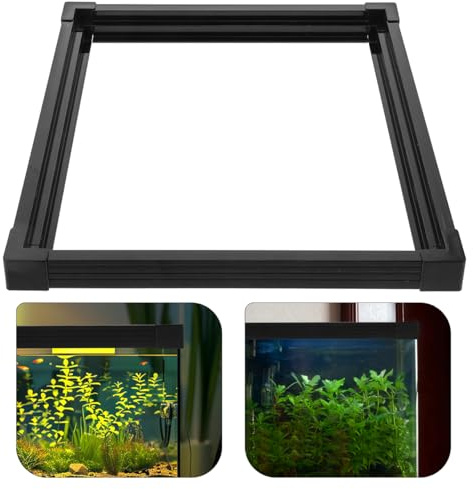 Milisten Fish Tank Edge Protector Strip Aquarium Glass Lid Corner Strip with 4 Connectors Cuttable Edge Trim for Aquarium Seal Anti-Collision Guard