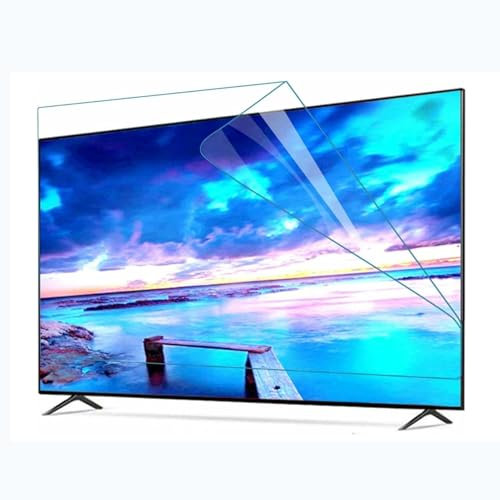 tyfuture Givré Protecteur D'écran TV Anti-éblouissant Protection D'écran Anti-lumière Bleue/Film Anti-Rayures Filtre D'écran Réduire La Fatigue Oculaire pour LCD LED 4K OLED QLED(65 inch 1429x804mm)