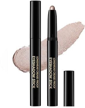Matte Lidschatten Stift, Champagner Shimmer Metallic Eyeshadow Stick | Langanhaltend Wasserfest Creme Lidschatten Highlighters Augen Make-Up, Easy Glide Twist-Up Lidschattenstift Beauty Gift