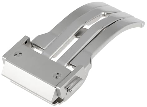 VGOL Fibbia Per Orologio In Acciaio Inossidabile Da 22mm Compatibile Con HUBLOT Orologio Argento