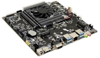 NUIXQKMRR Carte Mère N100 Mini ITX 12générations, Carte Mère Quad Core for Ordinateur, Mini Hôte HTPC, Carte Mère De Contrôle Industriel Publicitaire