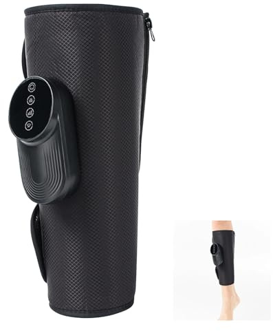 Masseur de Jambes Sans Fil, Masseur de Compression pour Mollets avec Fonction Chauffante, 3 Réglages de Chaleur et 3 Intensités, Circulation Sanguine, Cadeau pour Maman, Papa et Amis