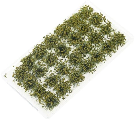 Healeved Arbustos Miniatura para Paisajismo Realistas Vegetación Seca Amarilla Accesorio Escénico para Jardines y Mesas de Arena Conjunto de Arbustos para Decoración de Maquetas y