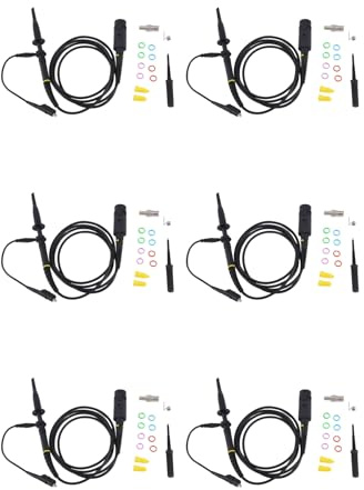 Tacdas 6X P6500B Sonda per Oscilloscopio 500 MHz 10X 300 V Sonda per Test Ad Alta Precisione 120 cm per Oscilloscopio Tektronix