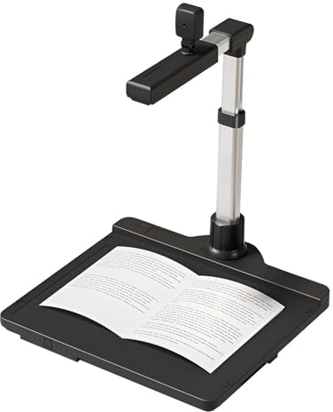 Dokumentenkamera & Buchscanner für Klassenzimmer, Büro, PDF-Export, automatische Korrektur, Videoaufnahme, Visualizer für Lehrer und Bibliotheken
