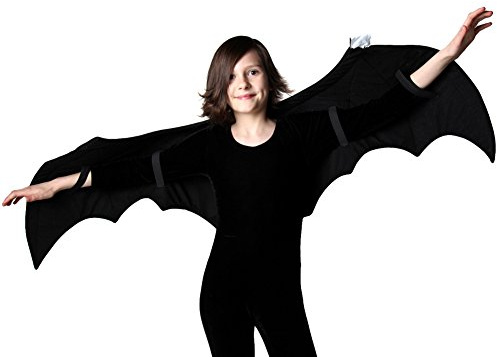 StoryBook Wishes Kids Bat Costume and Pretend Play 52 Wings, Black