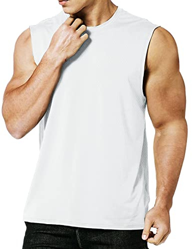 MEETYOO Canotte Uomo,Maglie Senza Maniche Palestra T Shirt Sportiva per Corsa,Fitness e attività all'Aperto