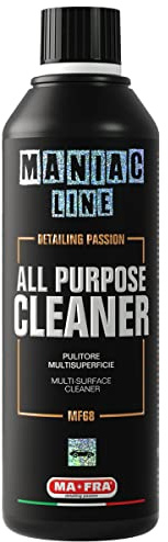 Ma-Fra, Maniac Car Detailing Line, APC Allzweckreiniger, Universal-Konzentrat, Reinigung für Innen- und Außenbereiche, Auto, Textilien, Leder, Kunststoffe, Felgen, Motorraum Format 500 ml