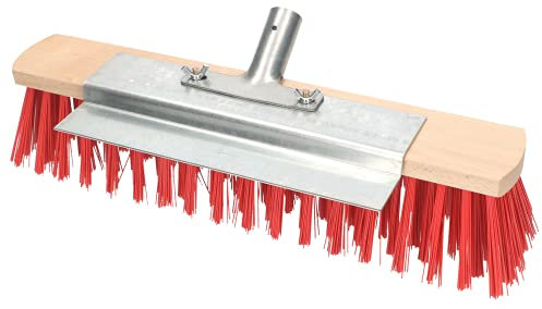 KOTARBAU® Spazzatrice Stradale 40cm per Pulizia di Strade e Marciapiedi con Raschietto da 25 cm per Ghiaccio Scopa da Giardino