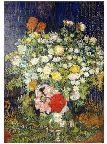MyPuzzle Bouquet De Fleurs dans Un Vase (1890) par Vincent Van Gogh - Premium 1000 Pièces Puzzle - Collection spéciale MyPuzzle de Aepyornis