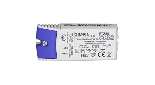 Transformador electrónico 230/11,5 V 0-50 W ETZ50 LDX1000041 zamel 5903669027041