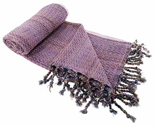 Stefano Ferrante MUTICOLOUR Hamamtuch (rosa) | Saunatuch, Pestemal, Fouta, Strandtuch, Badetuch, 100x180 cm, Baumwolle