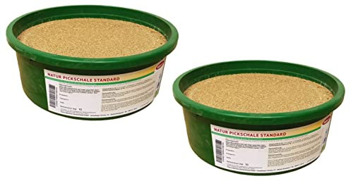 Natur Pickschale Standard für Geflügel, 2 x 10 kg Schale für Legehennen, Broiler und Gänse für eine zusätzliche Aufnahme von Mineral- und Spurenelementen