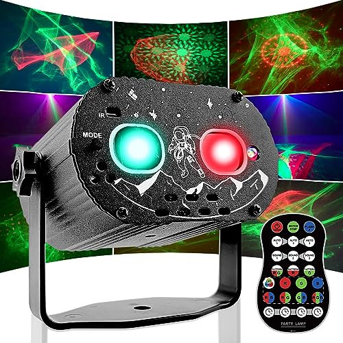 Partylicht Aurora Disco Licht, 60 Diskolichteffekt Partylichter USB-betrieben Partybeleuchtung mit Fernbedienung DJ Licht Disco Beleuchtung LED-Discokugel für Disco DJ Bar Zuhause