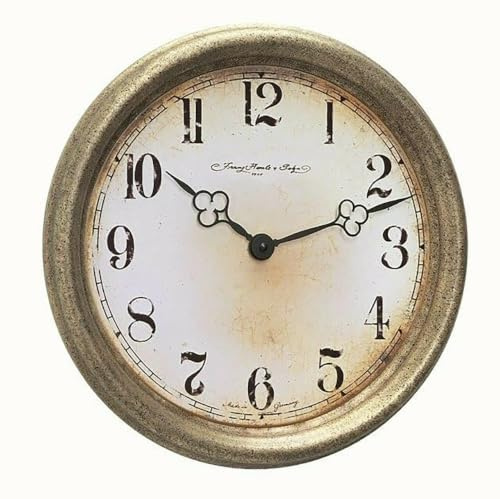 Hermle Wanduhr Vintage Ø 30 cm braun, Barock Zeiger schwarz, 30756-002100