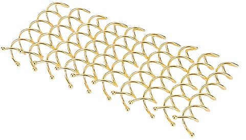 FRCOLOR Pack of 20 Golden Hair Accessories Corkscrew French Bread Spiral Bobby Hair Clip Twist Quick Bun Screws Hair Clips for Women Spiral Hair Pins Pen