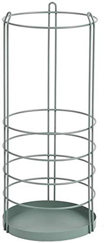 Regenschirmständer, Regenausrüstung, Aufbewahrung, Wohnzimmer, Foyer, Dekoration, einfacher kreativer Regenschirm-Eimer, hohler Metall-Regenschirm-Eimer/Grün/20 x 20 x 50 cm
