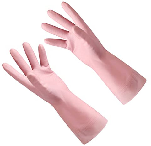 Beaupretty Marigold Gloves Dishwashing Gloves for Kitchen Cleaning Food Preparation Household Outdoor Work