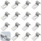 TenaLucy 50 Pièces Attache de Fixation pour Tube en U,Colliers de Serrage Collier de Serrage Inox Clips Cable Monotrou Collier de Fixation,pour La Fixation de Câbles,Tuyaux,Grillage Rigide(4mm)