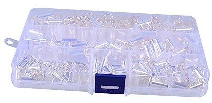 OKUMEYR 240stücke Kupfer-crimpverbinder Draht Aderendhülsen Kits Kupfer Crimp Stecker Aderendhülsen Pin Terminal Für Car-audio Installation Und Verschiedene Kabelgrößen Und