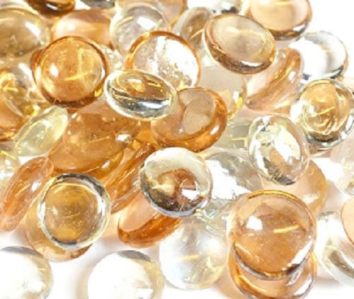 DQZRTUECA Guijarros de vidrio de colores variados, piedras de relleno for jarrones Guijarros de vidrio, 500 g Guijarros de vidrio mixtos de colores/piedras/gemas/pepitas/cuentas de 17-20 mm