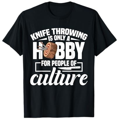 Knifethrowing Hobby Knife Collectors Knifethrowing T-Shirt