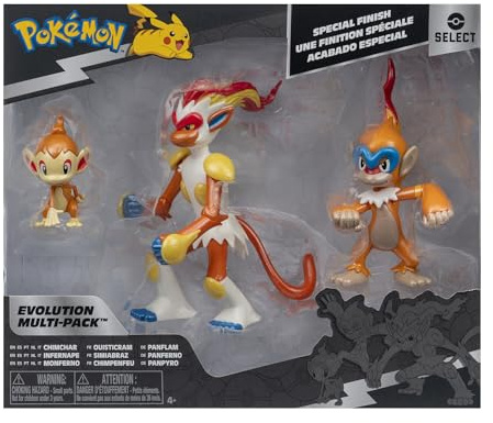 Pokémon Select Evolution Multipack (Chimchar, Monferno, Infernape), Figura