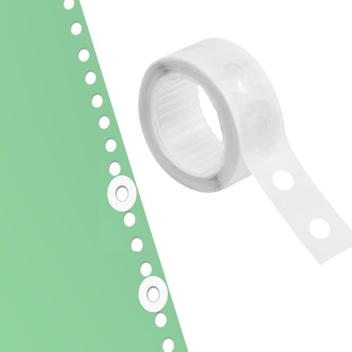 1000 Pcs White Reinforcement Ring Labels Stickers, Hole Punch Reinforcers, Hole Punch Reinforcement Stickers, Paper Rings for Office, School & Home