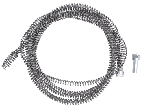 Cavo a coclea di scarico di Kuuleyn, coclers per coclette di scarico a coclette a molla manganese Serplo in acciaio Coggombra di fognatura cavo di pulizia della fogna per la (5 metri)