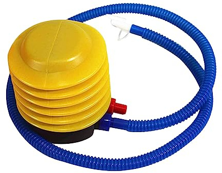 Pompe à air à pied portable avec tuyau - Pompe à air en plastique pour sport, matelas, bateau gonflable, ballon de gymnastique, bouée, jouet de piscine