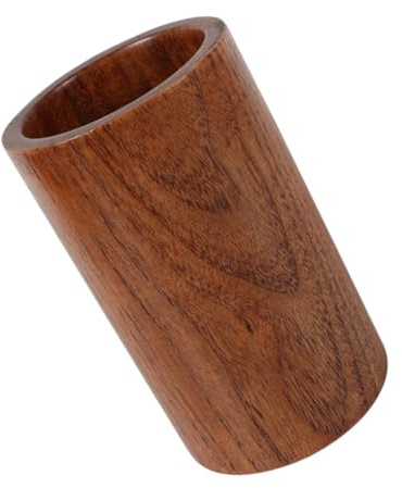 UKCOCO Organisateur De Couverts En Bois 15x9 Cm, Porte-baguettes Système D'évacuation, Pot à Ustensiles Multifonction Cuisine Et Bureau, Rangement Compact Et Séchage Rapide