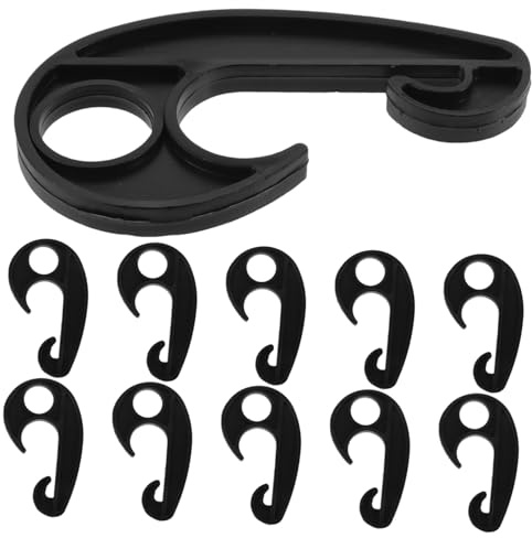 VICASKY 20pezzi Ganci in Plastica PVC per Teloni Auto Tende da Sole Ombrelloni Campeggio Protezione Veicoli Fissaggio Corda Elastica Resistente all Usura
