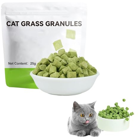 KARELLS Cat Grass Teething Stick Grass for Indoor Cats, Dental Treats Cat Chew Sticks Cats Teeth Cleaning Treats Natural Grass Catnip Stick,25g