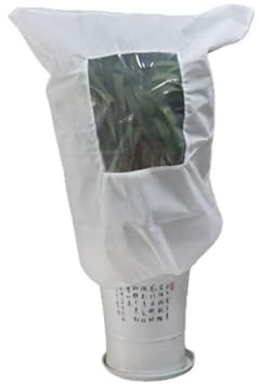 Telo protettivo per piante, in tessuto non tessuto isolante, con finestra trasparente, coulisse e chiusura a cerniera, bianco, 300 x 300 cm