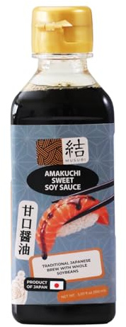 Musubi Sauce Soja Sucrée Japonaise - Sauce Umami Asiatique pour Sushi, Wok, Marinade et Plats Sautés – 250ml
